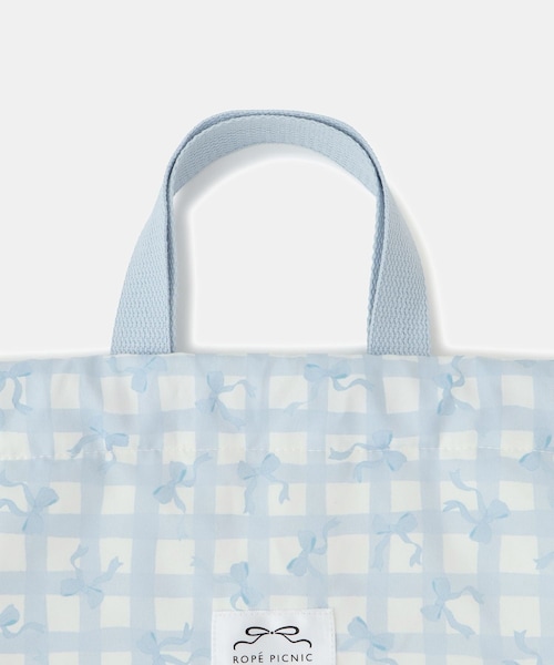 ROPE' PICNIC(ロペピクニック)の「【KIDS/キッズ】チェック×リボン柄ナップザック(バックパック/リュック・キッズ・サックス/ラベンダー系・F)」の21枚目の写真