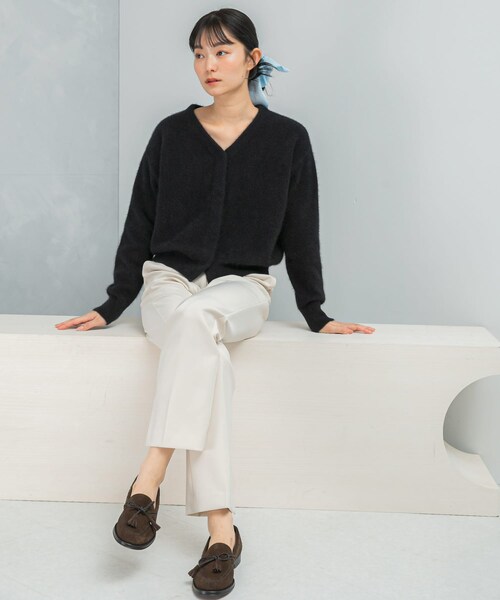 URBAN RESEARCH ROSSO(アーバンリサーチロッソ)の「エアリーニット2WAYカーディガン(カーディガン/ボレロ・レディース・G/WHITE/BEIGE/BLACK・Free)」の18枚目の写真