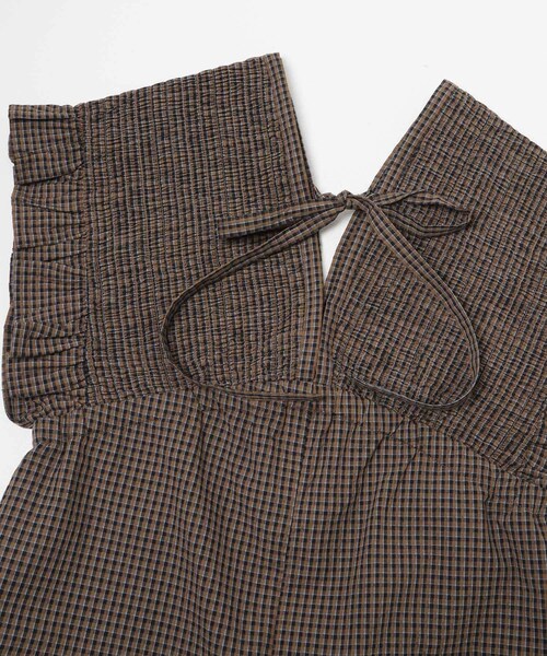 URBAN RESEARCH Sonny Label（アーバンリサーチサニーレーベル）の「シャーリングオールインワン（つなぎ/オールインワン・レディース・ブラウン/ベージュ/デニム・36/38）」の19枚目の写真