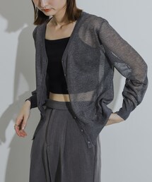 SENSE OF PLACE by URBAN RESEARCH | シアーメランジラメカーディガン(カーディガン/ボレロ)