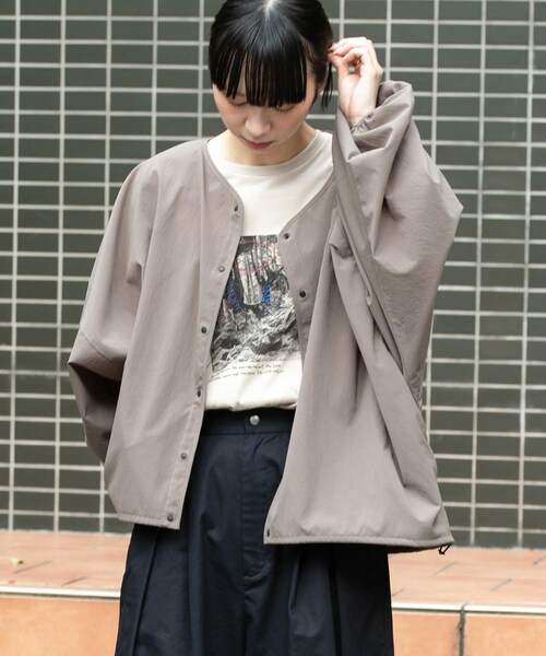 EKAL(エカル)の「『速乾/通気性』DOT AIR CARDIGAN(カーディガン/ボレロ・レディース・ブラック/グレージュ/ネイビー・One)」の17枚目の写真