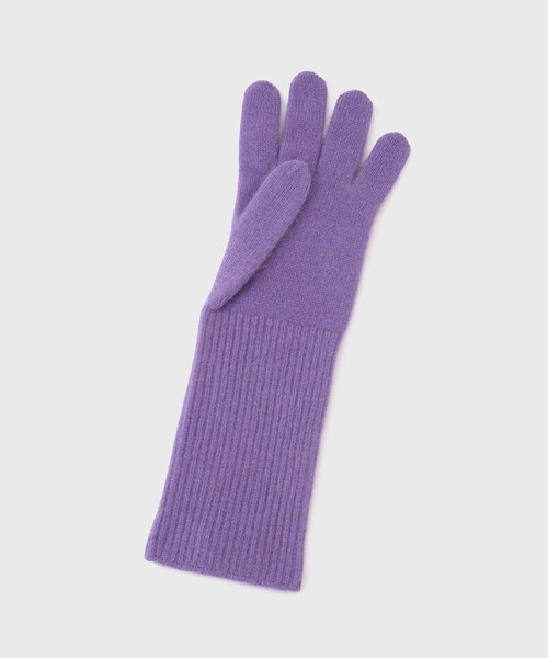 ADAM ET ROPE'(アダムエロペ)の「【AURALEE/オーラリー】BABY CASHMERE KNIIT LONG GLOVES(手袋・メンズ・ブラック/ブラウン/パープル・F)」の16枚目の写真