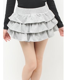 GYDA | GG chain glitter print tieredスカートライクショートパンツ(スカート)