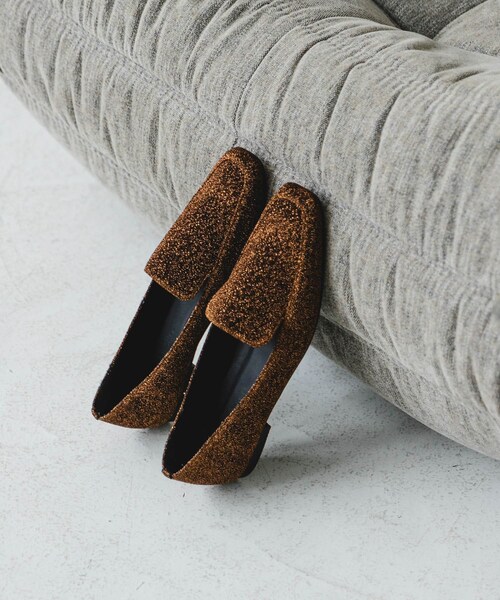 RODE SKO（ロデスコ）の「『MADE IN JAPAN』スクエアトゥローファー（ローファー・レディース・SILVER/BLACK/BROWN/LEOPARD・36/37/38）」の2枚目の写真