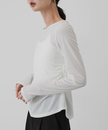 SENSE OF PLACE by URBAN RESEARCH | サイドシャーリングベロアロングTシャツ(Tシャツ/カットソー)