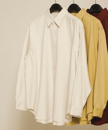 A PRESSE　Double Weave Twill Regular Collar Shirt