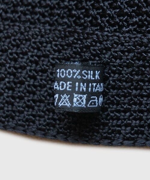 ADAM ET ROPE'(アダムエロペ)の「【HEUGN/ユーゲン】Mike Knit Tie Luigi(ネクタイ・メンズ・ブラック・F)」の8枚目の写真