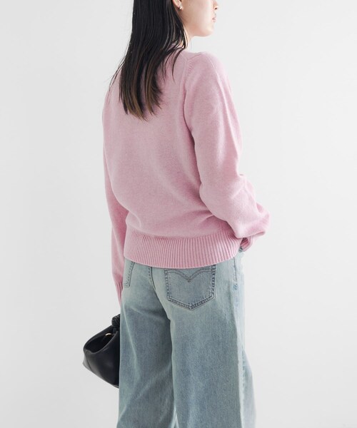 URBAN RESEARCH(アーバンリサーチ)の「GANNI Graphic Wool Mix Poodle(ニット/セーター・レディース・Chalk Pink・S)」の5枚目の写真