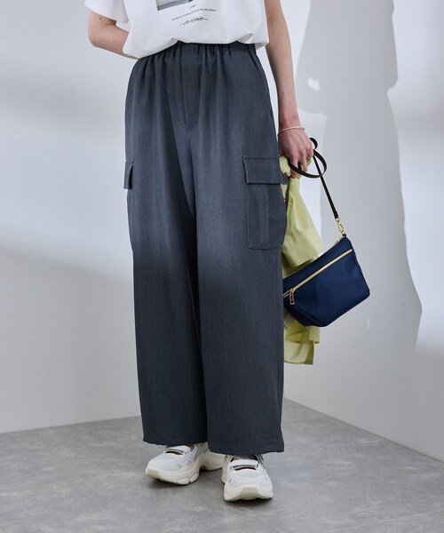 ROPE' PICNIC（ロペピクニック）の「【UVカット・接触冷感・イージーケア】イージーカーゴパンツ（カーゴパンツ・レディース・ブラック/グレー/ベージュ/ネイビー・36/38/40）」の11枚目の写真