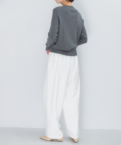URBAN RESEARCH ROSSO（アーバンリサーチロッソ）の「ELENDEEK　GEORGETTE RELAX PANTS（その他パンツ・レディース・O.WHT/BLK・1/2）」の5枚目の写真