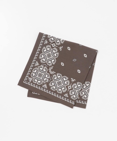 URBAN RESEARCH DOORS(アーバンリサーチドアーズ)の「LIFE STYLE TAILOR コットンシルクネッカチーフ(ハンカチ/ハンドタオル・メンズ・BROWN/BLACK/NAVY/KHAKI・-)」の7枚目の写真