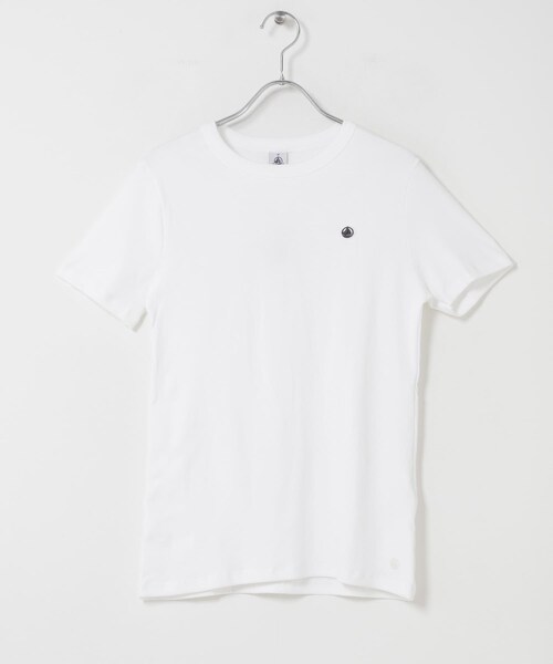 URBAN RESEARCH DOORS（アーバンリサーチドアーズ）の「『別注』PETIT BATEAU×DOORS　EMBROIDERYT-SHIRTS（Tシャツ/カットソー・レディース・ECUME/BELUGA/SMOKING・XS/S/M）」の5枚目の写真