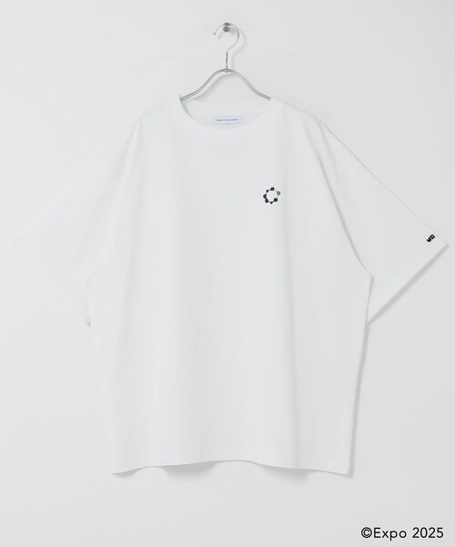 Collaboration URBAN RESEARCH（コラボレーションアーバンリサーチ）の「EXPO2025 RINGER T-SHIRTS（Tシャツ/カットソー・メンズ・OFF WHITE/INK BLACK/GRY×BLK/CCL×BLU/OTM×BRD・S/M/L）」の9枚目の写真