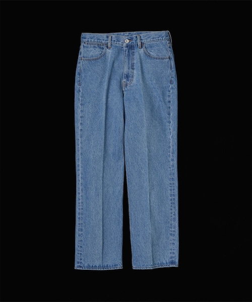 ADAM ET ROPE'（アダムエロペ）の「ブリーチ ストレート スラックスデニム（デニムパンツ・メンズ・ブルー系・L/M/S/XL）」の5枚目の写真