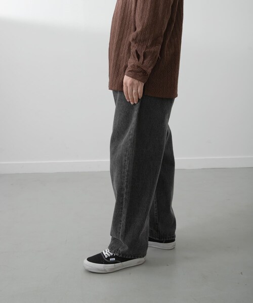 ITEMS URBANRESEARCH(アイテムズ アーバンリサーチ)の「Dusty Wide Tapered Jeans(その他パンツ・メンズ・SAND/OCEAN/STONE・M/L)」の5枚目の写真