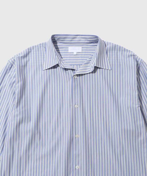 ADAM ET ROPE'(アダムエロペ)の「【KANEMASA PHIL./カネマサフィル】46G Stripe Modest Shirt(シャツ/ブラウス・メンズ・ブルー系・L/M)」の18枚目の写真