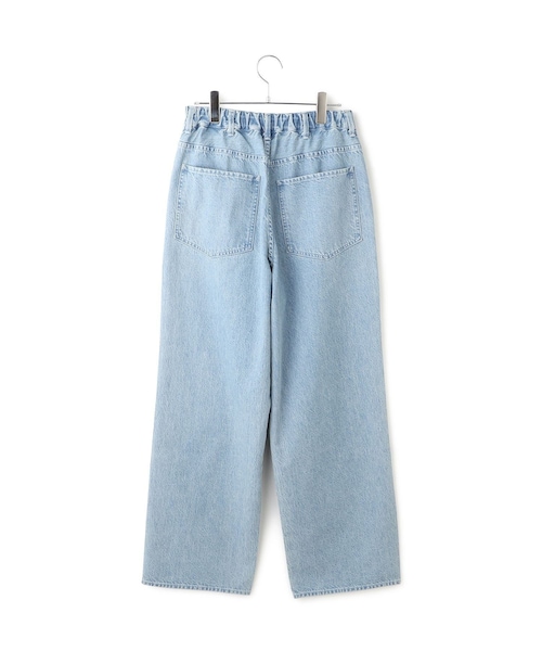 ADAM ET ROPE'(アダムエロペ)の「【KURO for SALON(クロ)】別注EASY TUCK DENIM LIGHT INDIGO / デニムパンツ(デニムパンツ・レディース・サックス・0/1)」の10枚目の写真