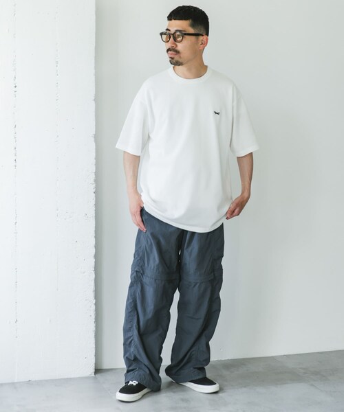 URBAN RESEARCH DOORS（アーバンリサーチドアーズ）の「『XLサイズ/WEB限定』『別注』PENNEYS×DOORS　THEFOX 鹿の子ショートスリーブT（Tシャツ/カットソー・メンズ・WHITE/ASH GRAY/PURPLE/NAVY・M/L/XL）」の11枚目の写真