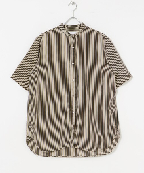 URBAN RESEARCH（アーバンリサーチ）の「PRINT BAND COLLAR SHIRTS（シャツ/ブラウス・メンズ・BLK×BEG/BLK×WHT/NVY×BRN・M/L）」の12枚目の写真