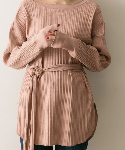 URBAN RESEARCH（アーバンリサーチ）の「パターンメッシュチュニック（チュニック・レディース・PINK/IVORY/BROWN/INKBLACK・FREE）」の5枚目の写真