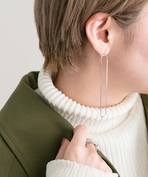 KBF | ロングオーバルチェーンピアス(ピアス(両耳用))