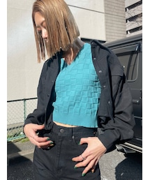 EMODA | チェッカーニットタンクトップ(タンクトップ)