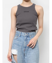 EVRIS | ダメージプリントタンクトップ(タンクトップ)