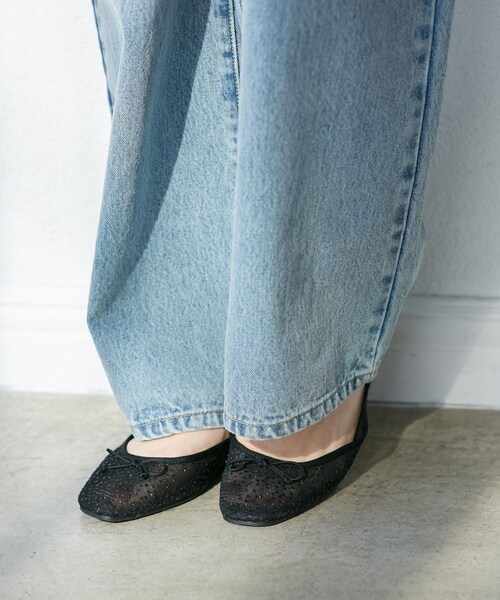 ROPE' PICNIC(ロペピクニック)の「【AIRina/エアリーナ】軽くてやわらかいシアーグリッターバレエシューズ(バレエシューズ・レディース・ブラック/キナリ・L/M/S)」の13枚目の写真
