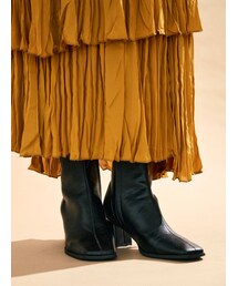 Ungrid | スクエアトゥヒールブーツ(ブーツ)