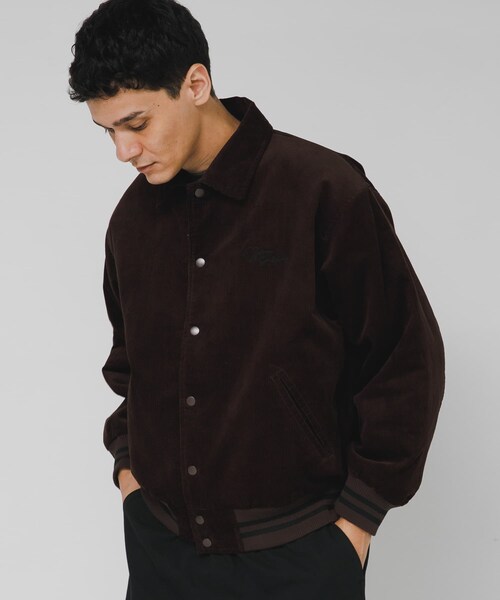 URBAN RESEARCH Sonny Label（アーバンリサーチサニーレーベル）の「『別注』GEM SPORTSWEAR×Sonny Label　コーデュロイパデッドブルゾン（ブルゾン・メンズ・ダークブラウン/ネイビー・M/L）」の3枚目の写真