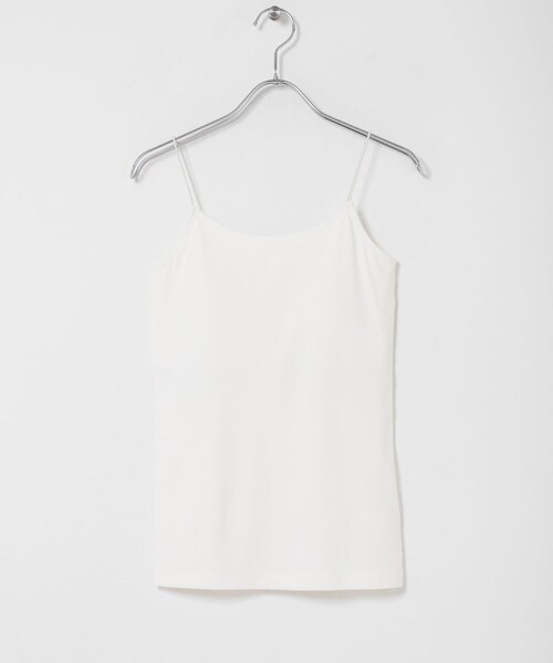 KBF（ケイビーエフ）の「スパゲティストラップカップ付きキャミ（キャミソール・レディース・IVORY/KHAKI/CHARCOAL/OFF/BLACK・One）」の19枚目の写真