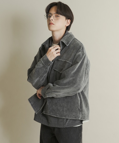 SENSE OF PLACE by URBAN RESEARCH(センスオブプレイスバイアーバンリサーチ)の「ヴィンテージツイルZIPブルゾン(ブルゾン・メンズ・BLACK/BROWN/PURPLE・M/L)」の1枚目の写真