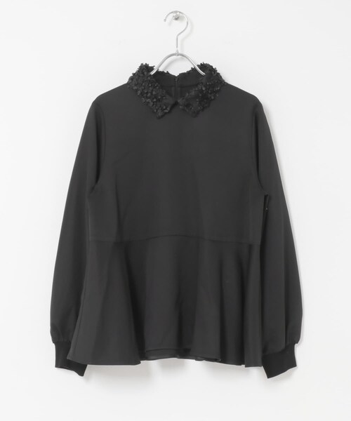 URBAN RESEARCH ROSSO（アーバンリサーチロッソ）の「F by ROSSO　レースカラーペプラムブラウス（シャツ/ブラウス・レディース・OFF WHITE/BLACK・Free）」の14枚目の写真