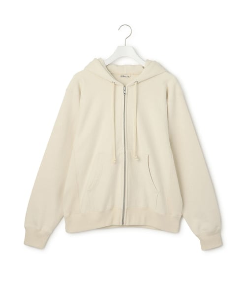 ADAM ET ROPE'(アダムエロペ)の「【公式サイト限定】【AURALEE(オーラリー)】SMOOTH SOFT BD SWEAT ZIP PARKA(パーカー・レディース・グレー/ホワイト系・1)」の1枚目の写真