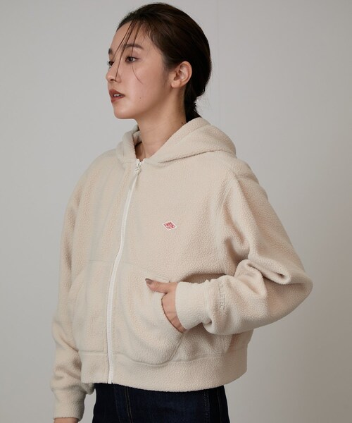 NERGY(ナージー)の「DANTON #DT-C0363 POL_ZIP PARKA(パーカー・レディース・ブラック/キナリ・M)」の20枚目の写真