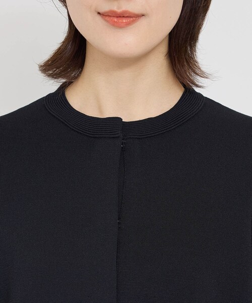 ROPE'（ロペ）の「ニットジャケット/イージーケア（ノーカラージャケット・レディース・オフホワイト/ネイビー・36/38）」の21枚目の写真