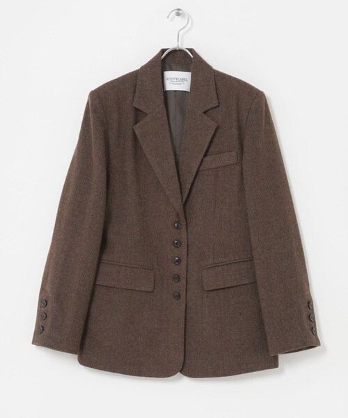 URBAN RESEARCH Sonny Label（アーバンリサーチサニーレーベル）の「ツイードテーラードジャケット（テーラードジャケット・レディース・ブラウン/ダークブラウン・Free）」の10枚目の写真