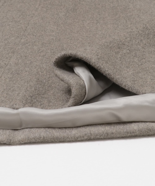 かぐれ（カグレ）の「ウールバックタックショートコート（ステンカラーコート・レディース・GRAY/CHARCOAL・Free）」の12枚目の写真