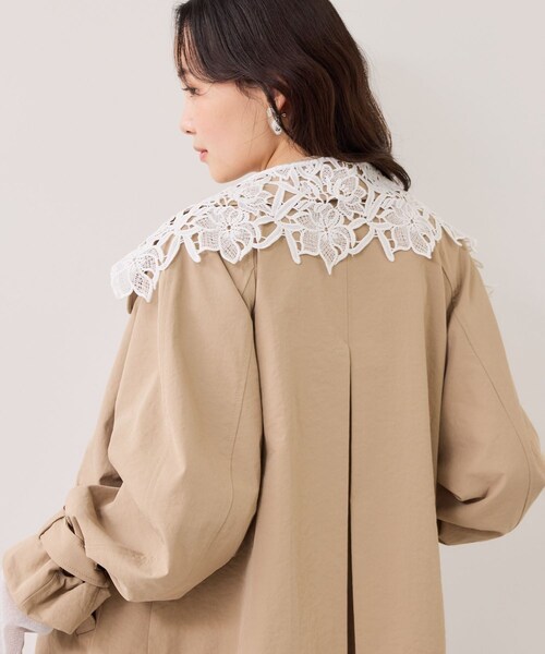 VIS(ビス)の「レース付け衿(バンダナ/スカーフ・レディース・オフホワイト・F)」の5枚目の写真