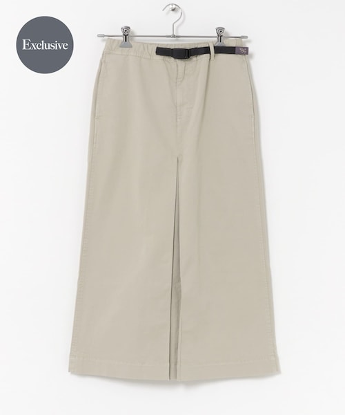 URBAN RESEARCH DOORS（アーバンリサーチドアーズ）の「『別注』Gramicci for DOORS　ONE BOX PLEATS SKIRT（スカート・レディース・SAND/NAVY/GRAY・M）」の2枚目の写真