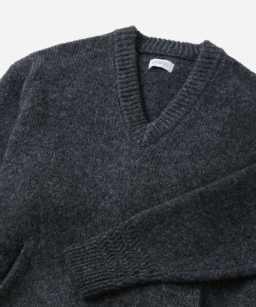 Saturdays NYC(サタデーズ ニューヨークシティ )の「Nicholas Low Gage V Neck Sweater(ニット/セーター・レディース・チャコール/オリーブ・L/M/S/XL)」の19枚目の写真