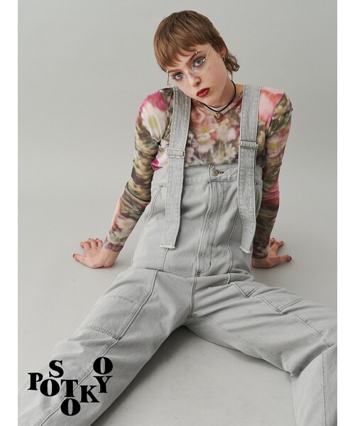 jouetie（ジュエティ）の「【something×PosTokyo】マルチWAYオールインワン（デニムパンツ・レディース・ブルー・M）」の10枚目の写真