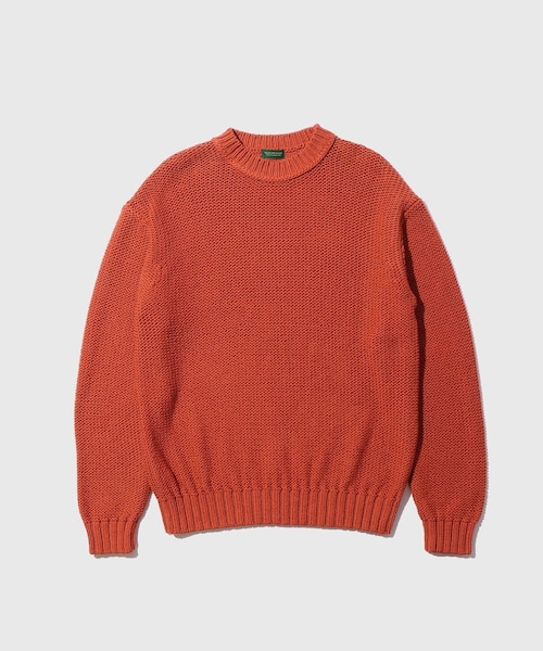ADAM ET ROPE'（アダムエロペ）の「COTTON LOW GAUGE CREWNECK KNIT（ニット/セーター・メンズ・グレー/レンガ・L/M/S）」の10枚目の写真
