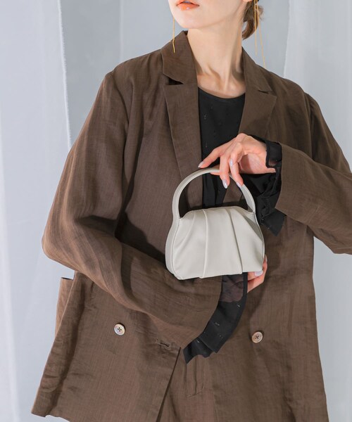 URBAN RESEARCH ROSSO（アーバンリサーチロッソ）の「LUMEN　FANTINE PETIT BAG（ハンドバッグ・レディース・sunlit yel/mistywhite/softblack/hazysilver・-）」の6枚目の写真