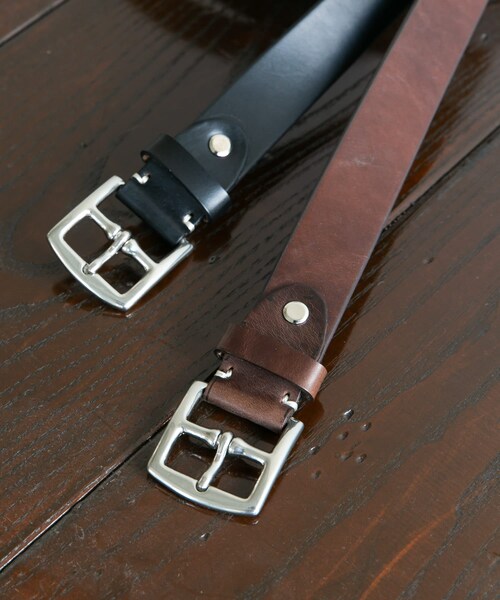 URBAN RESEARCH DOORS（アーバンリサーチドアーズ）の「LIFE STYLE TAILOR　クロムエクセルレザーベルト（ベルト・メンズ・BLACK/BROWN・Free）」の2枚目の写真