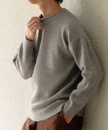 ITEMS URBANRESEARCH（アイテムズ アーバンリサーチ）の「クルーネック メランジニット プルオーバー（ニット/セーター）」