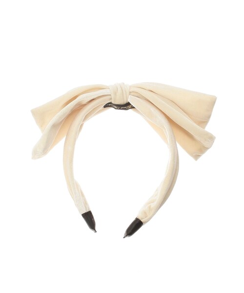 jouetie（ジュエティ）の「BIGリボンカチューシャ（カチューシャ・レディース・アイボリー/ブラック/グリーン・F/9）」の3枚目の写真