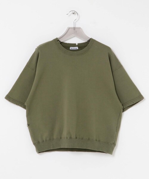 URBAN RESEARCH(アーバンリサーチ)の「『別注』Hoodwear×URBAN RESEARCH SHORT SLEEVE SWEAT(スウェット・メンズ・OLIVE/NAVY/PINK・S/L)」の5枚目の写真
