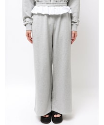EMODA | ウエストフリルスウェットパンツ(スウェットパンツ)