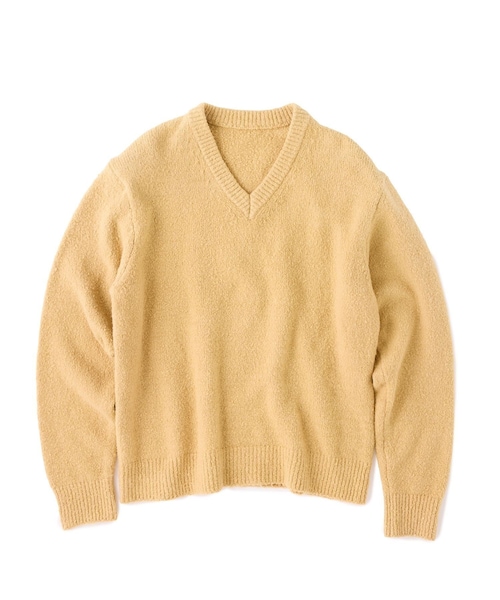 ADAM ET ROPE'(アダムエロペ)の「MU BRUSHED V NECK PUD PULLOVER KNIT(ニット/セーター・レディース・ダークブラウン/ベージュ/ネイビー/サックス・38/40/42)」の10枚目の写真